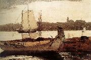 Winslow Homer Glastre small fishing port France oil painting artist